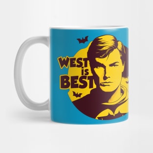 "West is Best" Adam West Inspired Vintage Design Mug